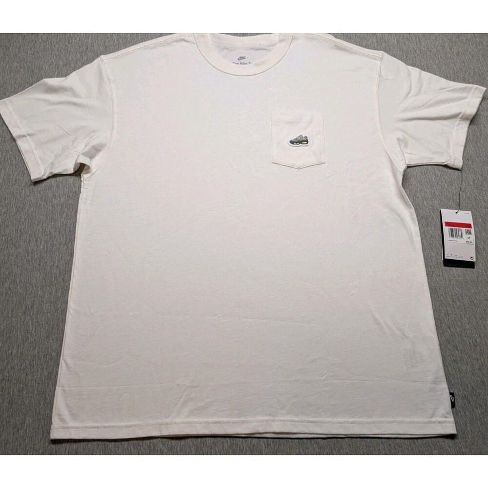 Nike Men White Heavy Cotton M90 Tee HJ0574-100 Sz L  Air Max 95 Classic T-Shirt